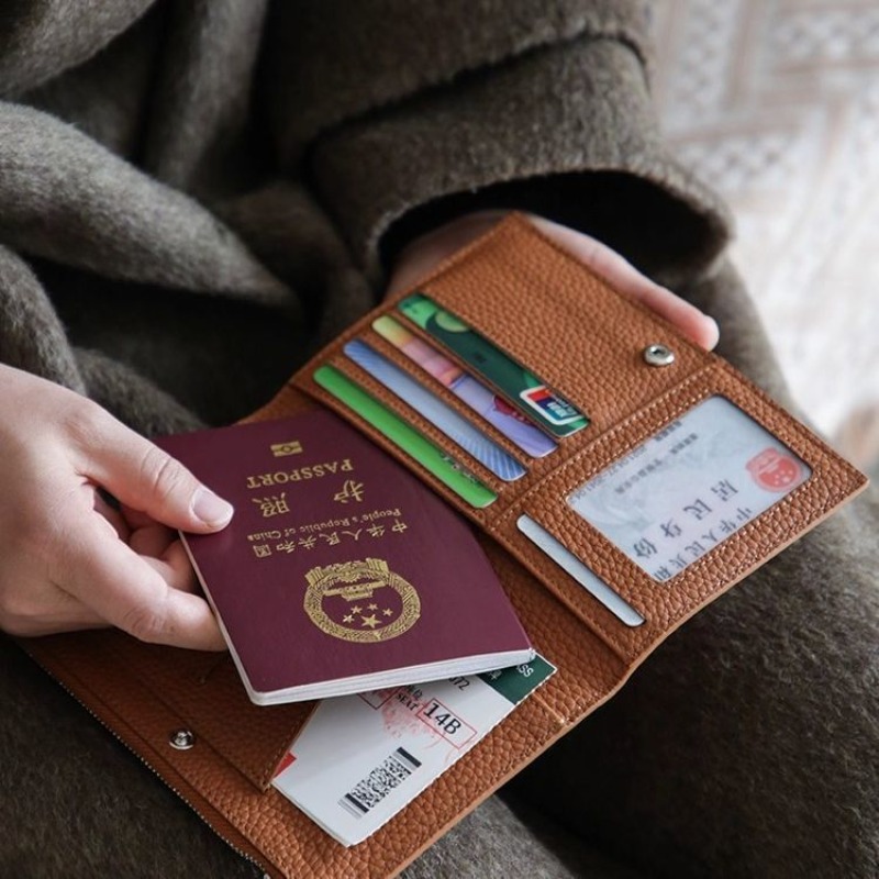 Leather Passport Holder Covers - Card Top Loader ulasan dan harga