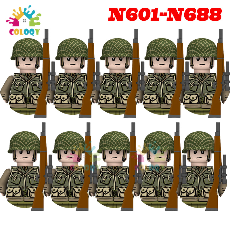 Kids Toys WW2 10pcs/set N601-N - Lego Minifigure Holder ulasan dan harga