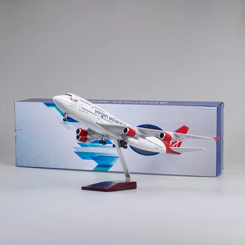 47cm Virgin Atlantic B747 Airp - Model Airplane Plastic ulasan dan harga
