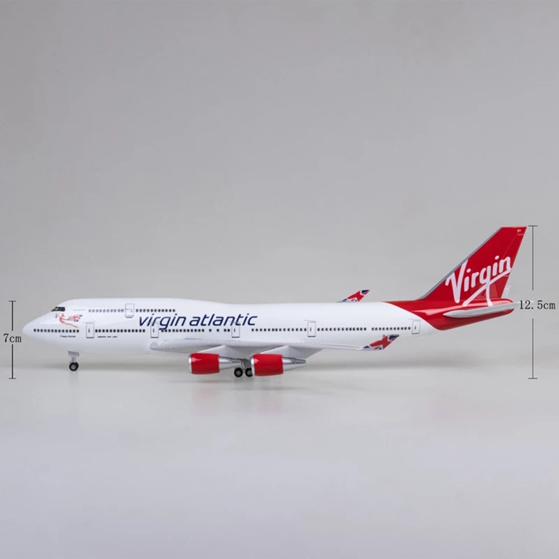 47cm Virgin Atlantic B747 Airp - Model Airplane Plastic ulasan dan harga