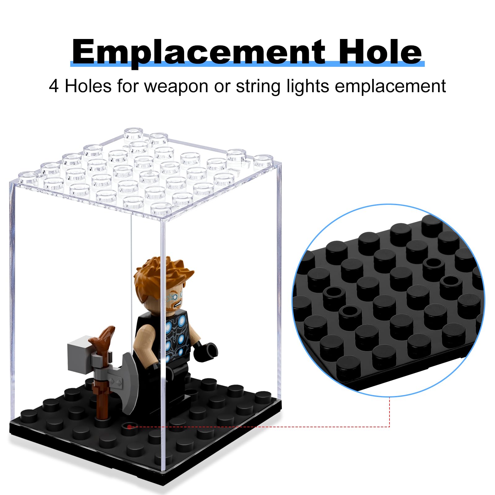 Acrylic Building Block Display - Lego Minifigure Holder ulasan dan harga