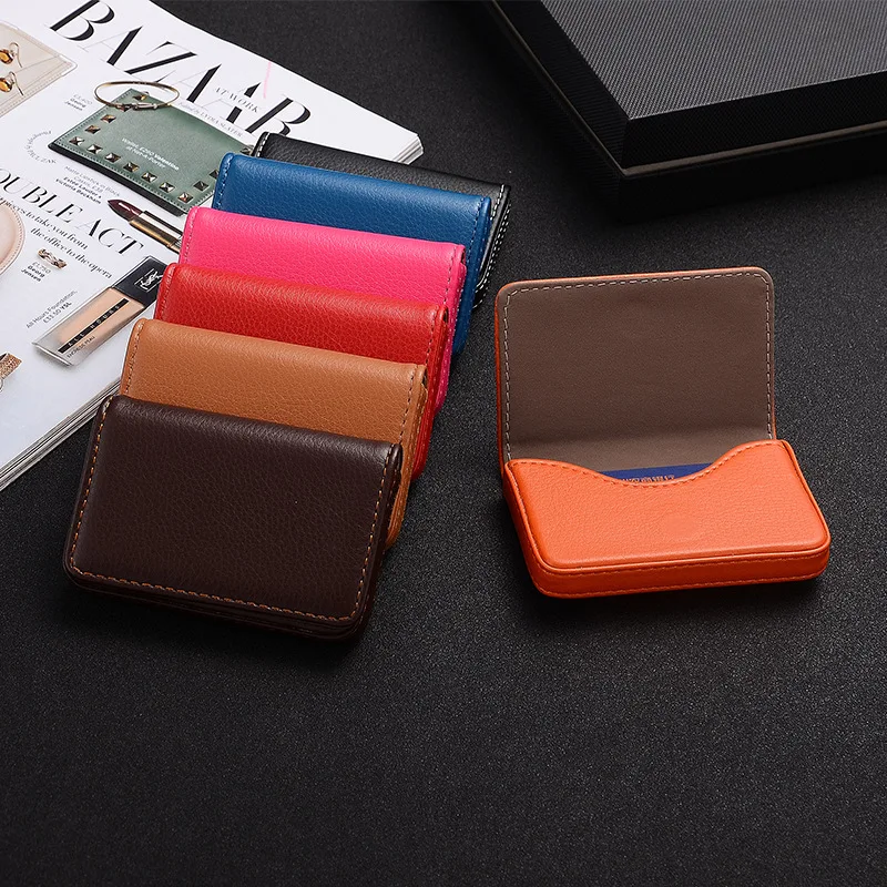 2026 PU Leather Business Card  - Card Top Loader ulasan dan harga
