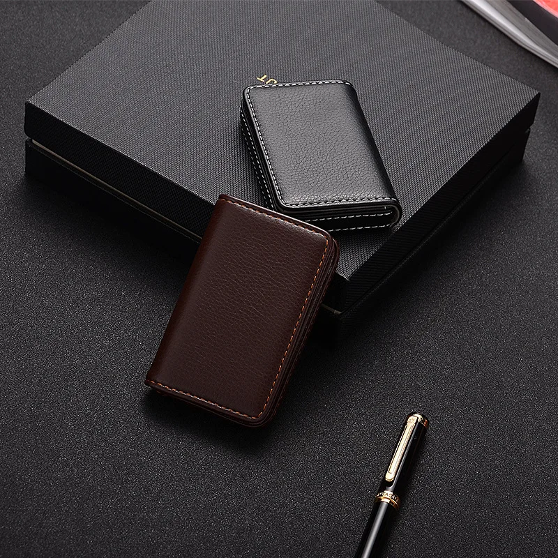 2026 PU Leather Business Card  - Card Top Loader ulasan dan harga