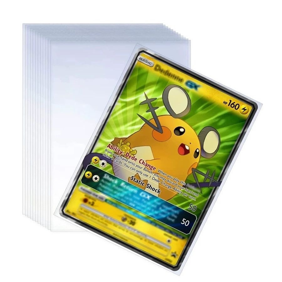 100Pcs Games Card Sleeves Tran - Card Penny Sleeve ulasan dan harga