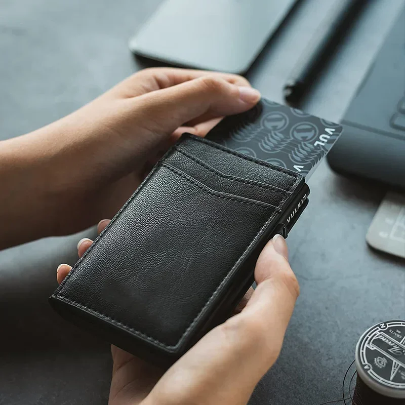 Mens Minimalist Wallet Luxury  - Card Top Loader ulasan dan harga