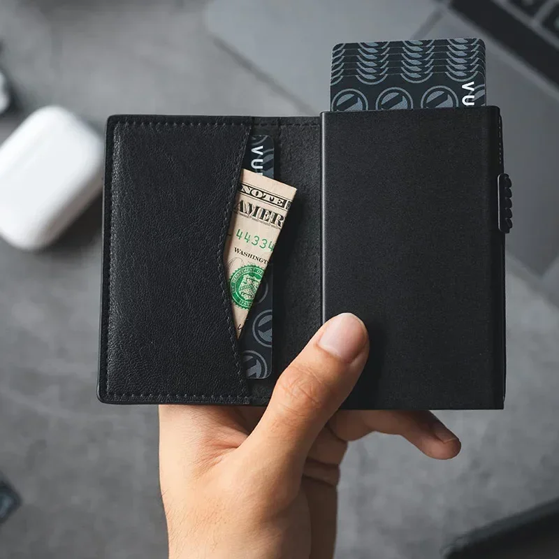 Mens Minimalist Wallet Luxury  - Card Top Loader ulasan dan harga