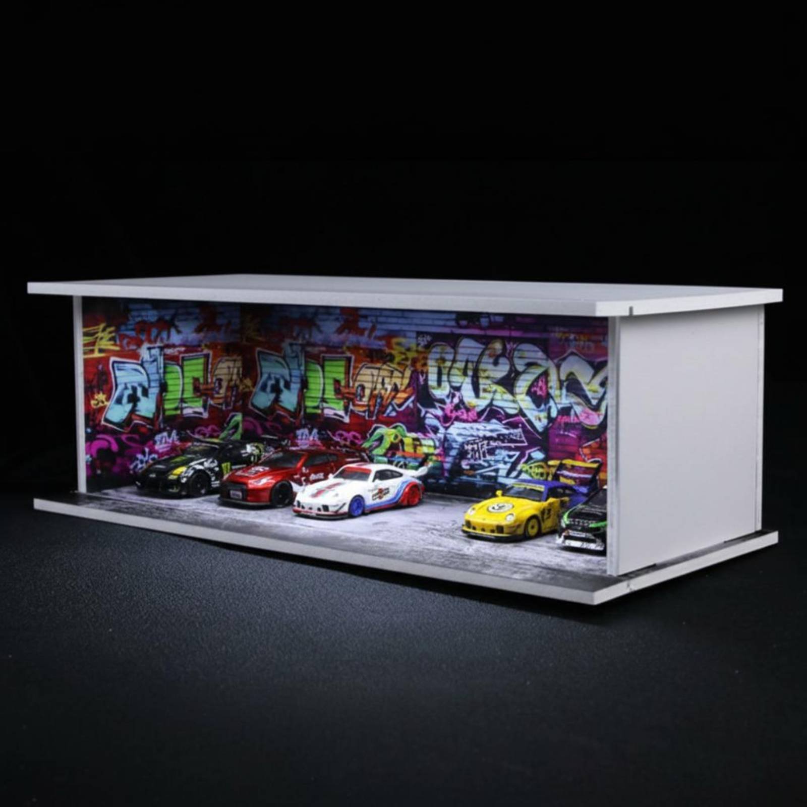 Graffiti Parking Garage Displa - Display Case Acrylic ulasan dan harga