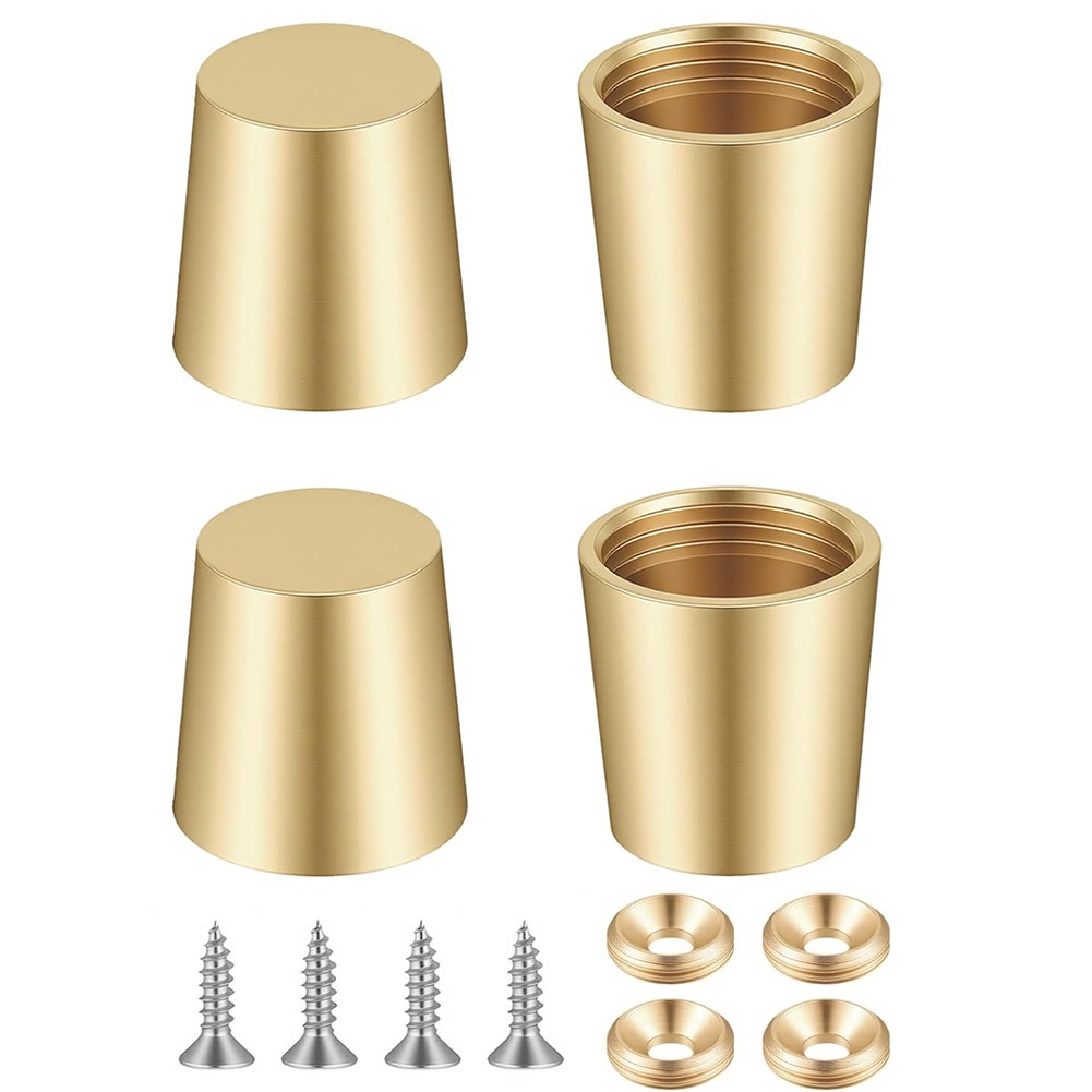4PCS Brass Cutting Board Feet  - Display Risers Set ulasan dan harga