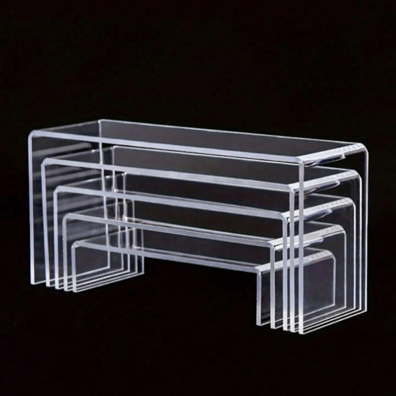 3/5Pcs Acrylic Display Stand B - Display Risers Set ulasan dan harga
