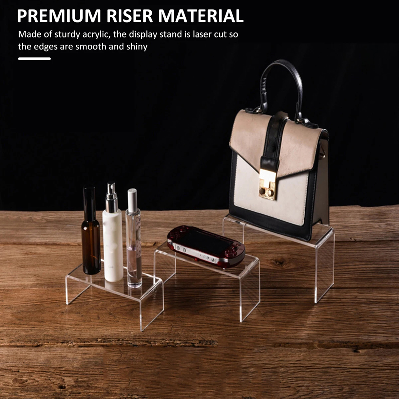 3/5Pcs Acrylic Display Stand B - Display Risers Set ulasan dan harga