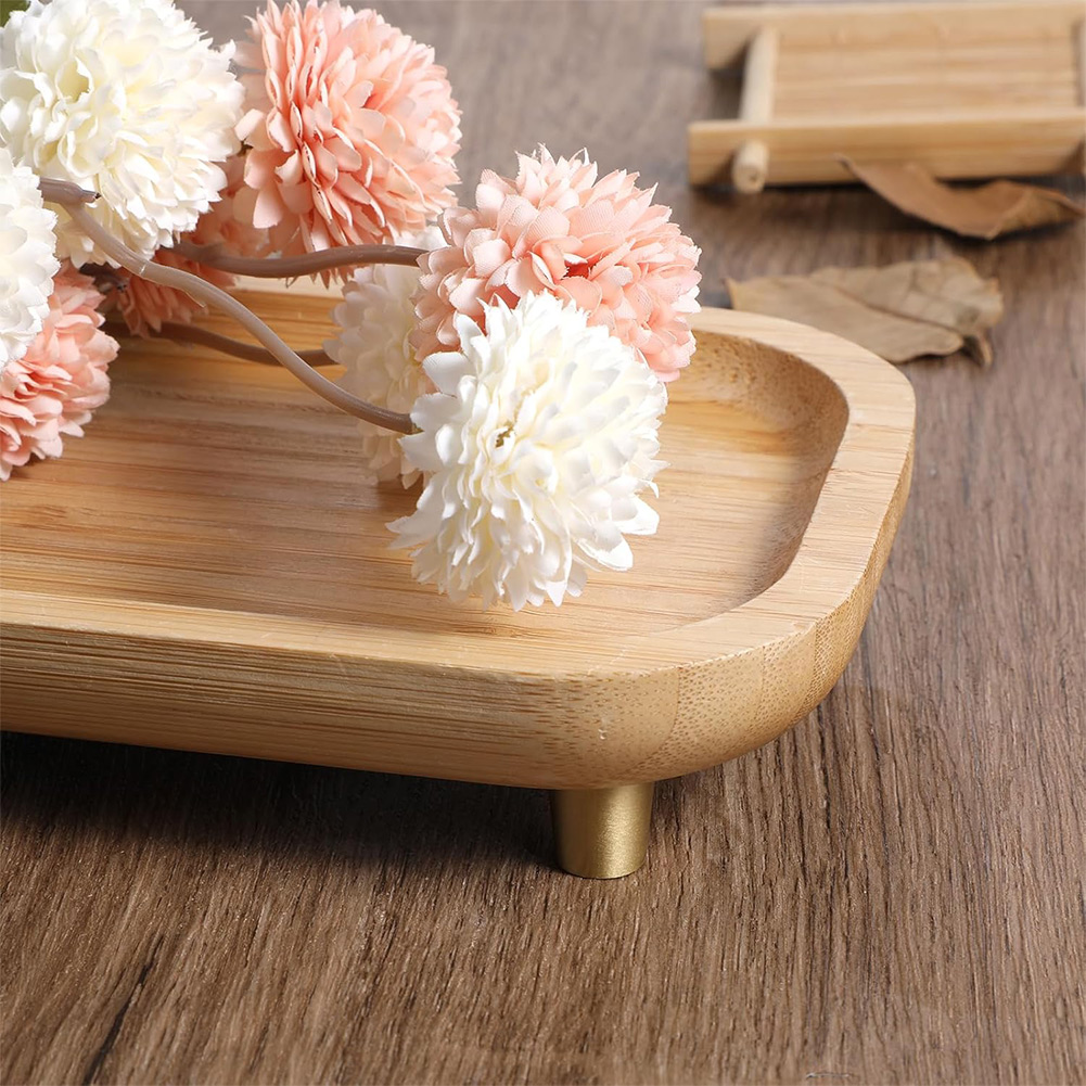 4pcs Brass Cutting Board Feet  - Display Risers Set ulasan dan harga