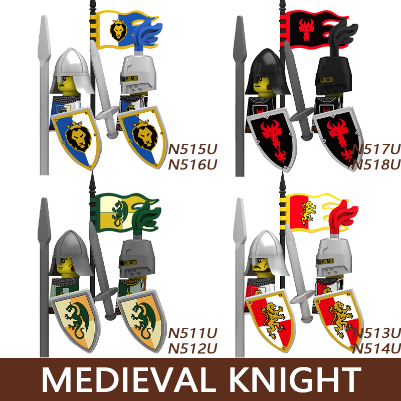 Medieval Castle Soldier Buildi - Lego Minifigure Holder ulasan dan harga