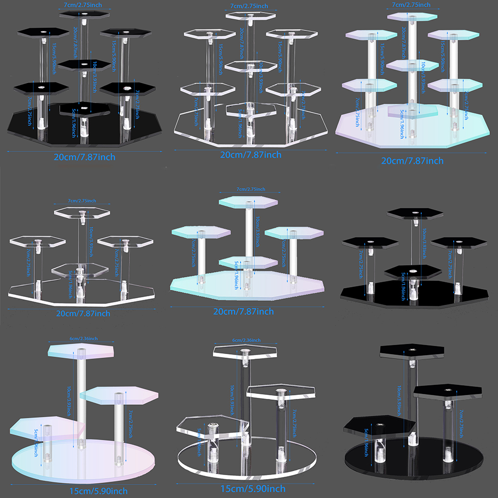 Layered Acrylic Display Stand  - Pop Display Shelf ulasan dan harga