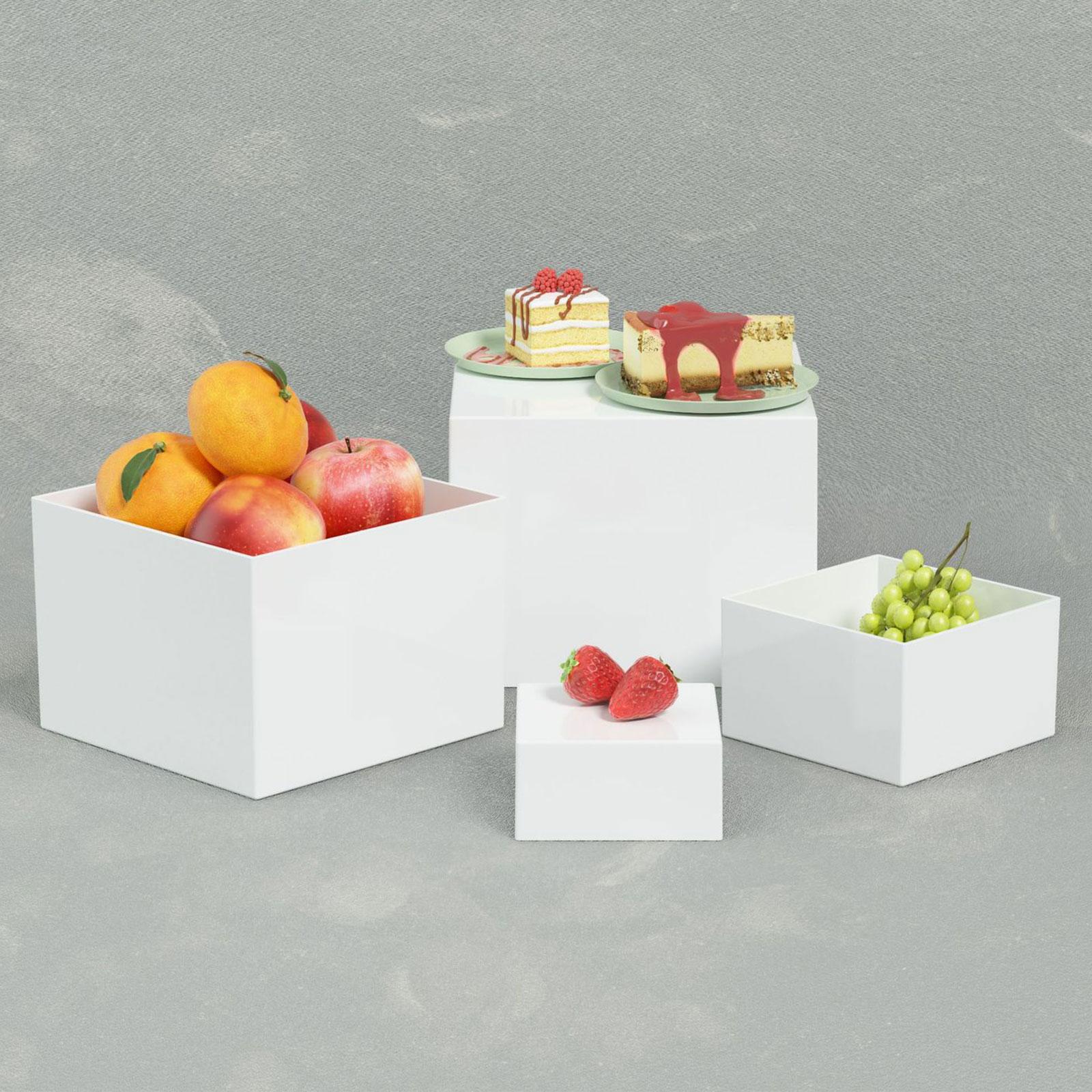 TQH 7Pcs Buffet Riser Dessert  - Display Risers Set ulasan dan harga