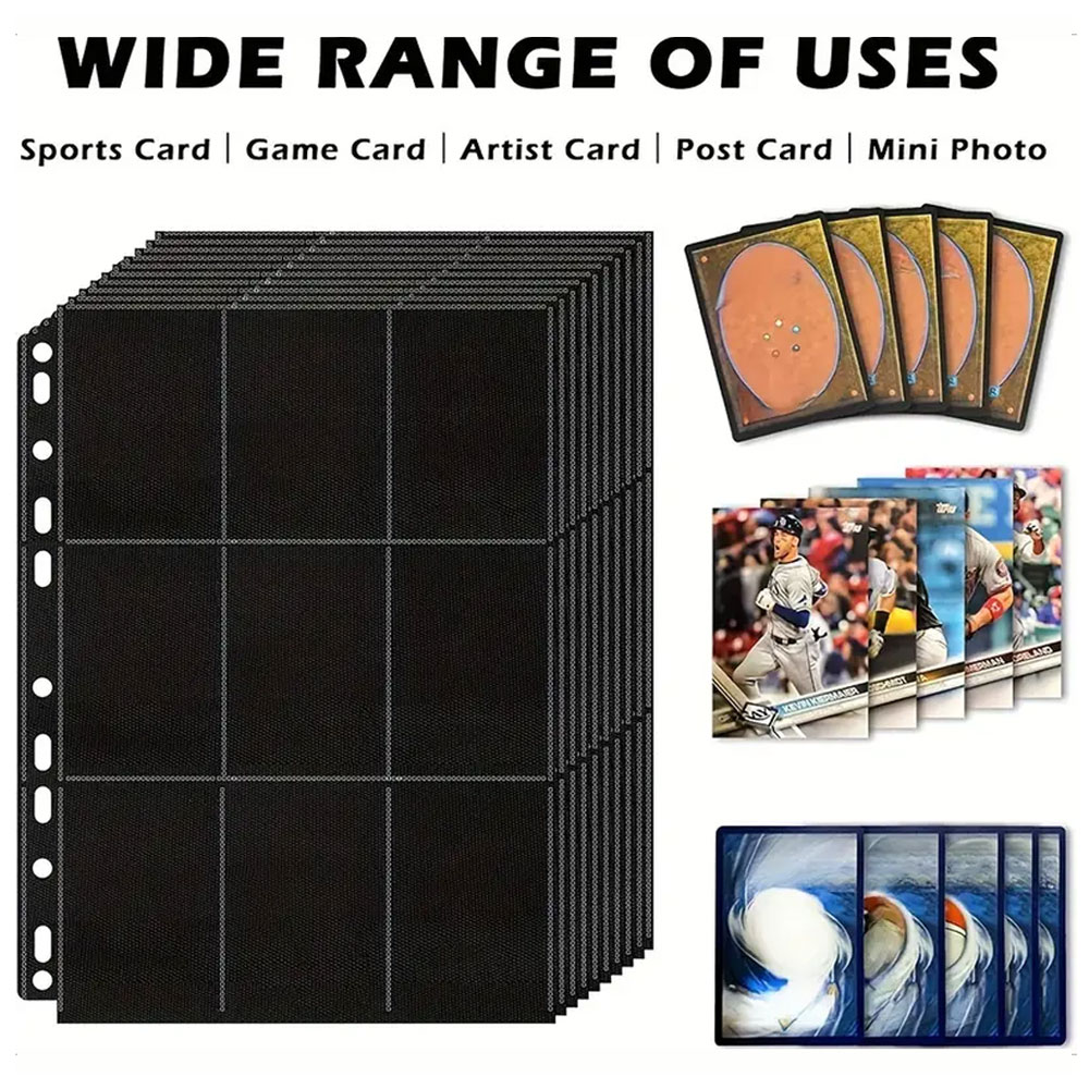 10Pack Black 9-Pocket A4 Tradi - Trading Card Binder ulasan dan harga