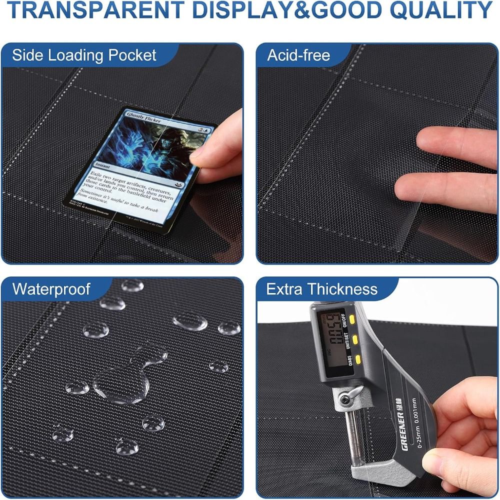 10Pcs 9-Pocket A4 Trading Card - Trading Card Binder ulasan dan harga