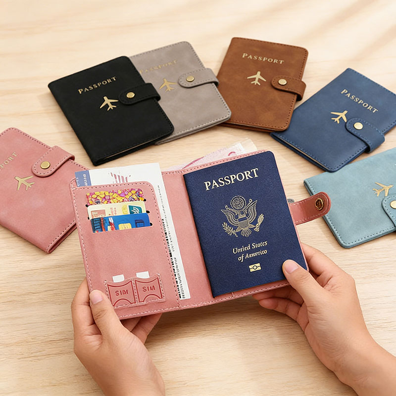 Leather Passport Holder Covers - Card Top Loader ulasan dan harga
