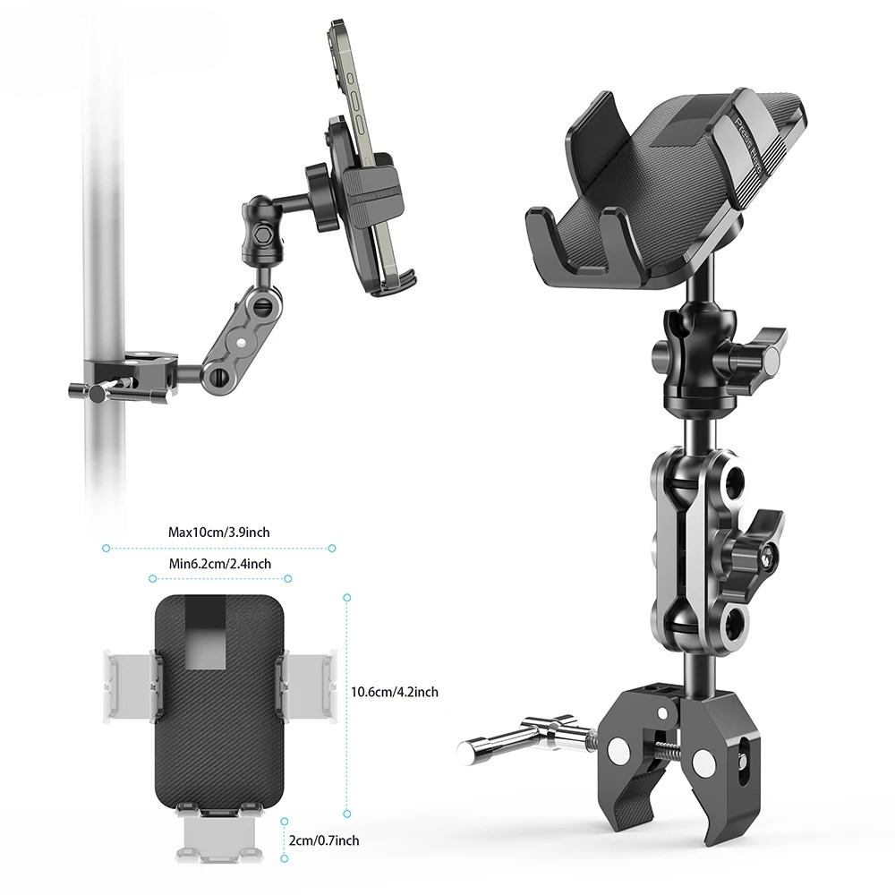 Phone Holder with Super Clamp  - Pop Display Shelf ulasan dan harga
