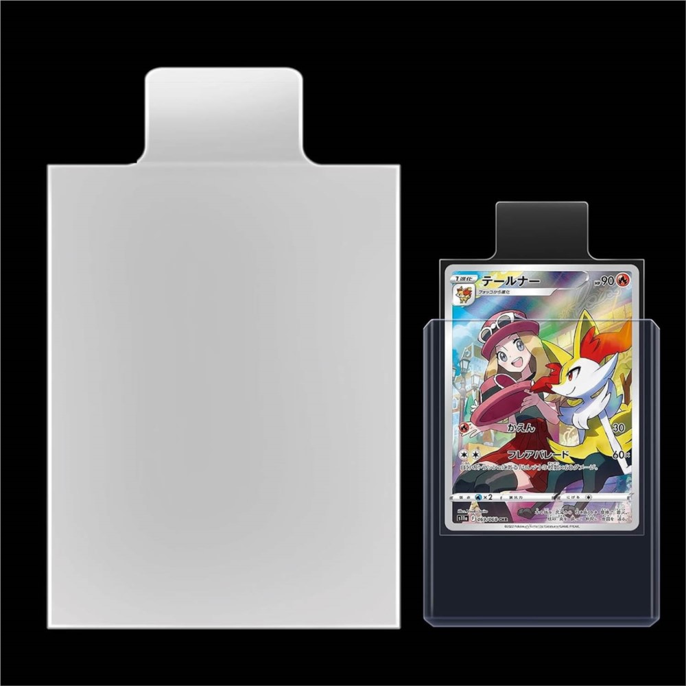 100-500Pcs Transparent Raised  - Card Penny Sleeve ulasan dan harga