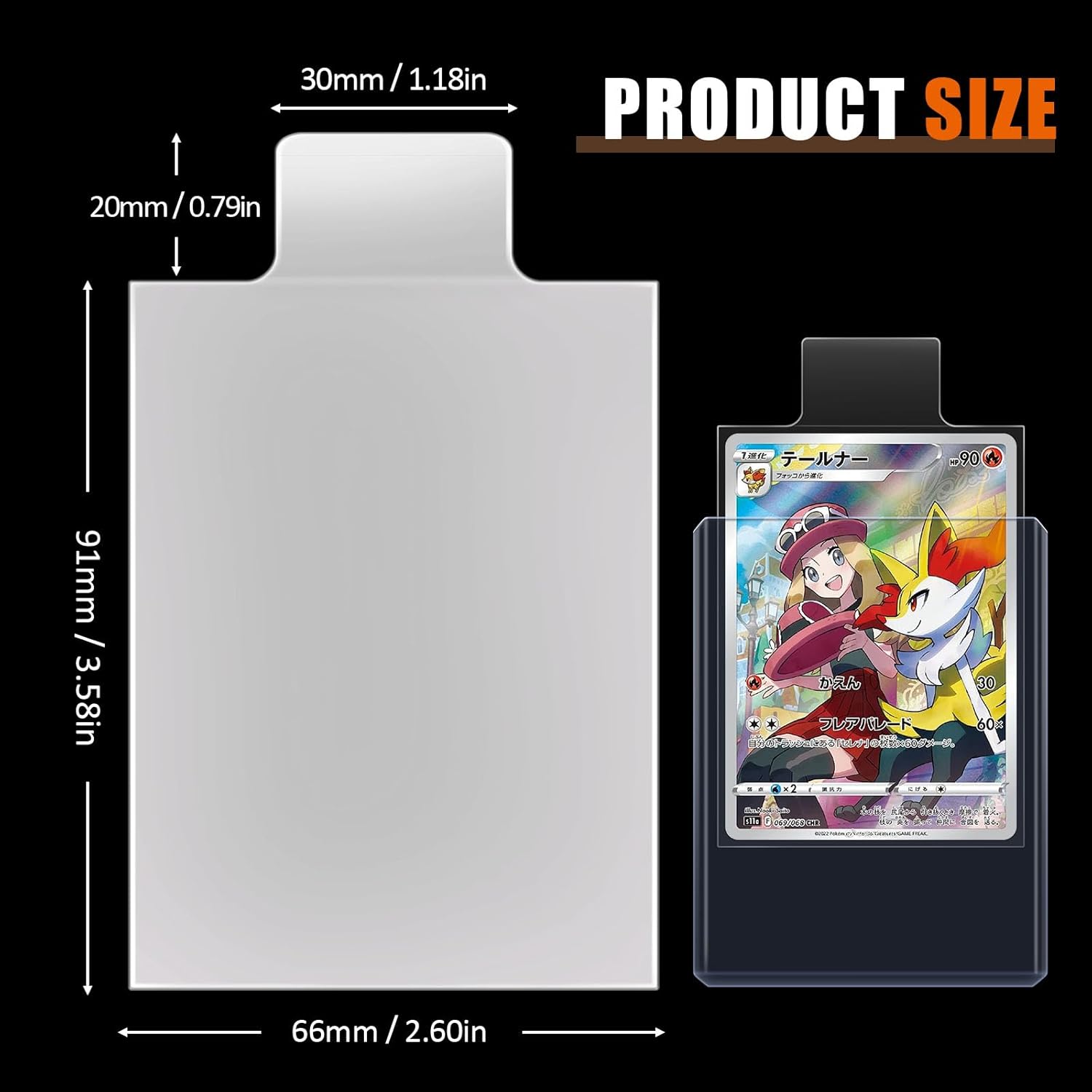 100-500Pcs Transparent Raised  - Card Penny Sleeve ulasan dan harga