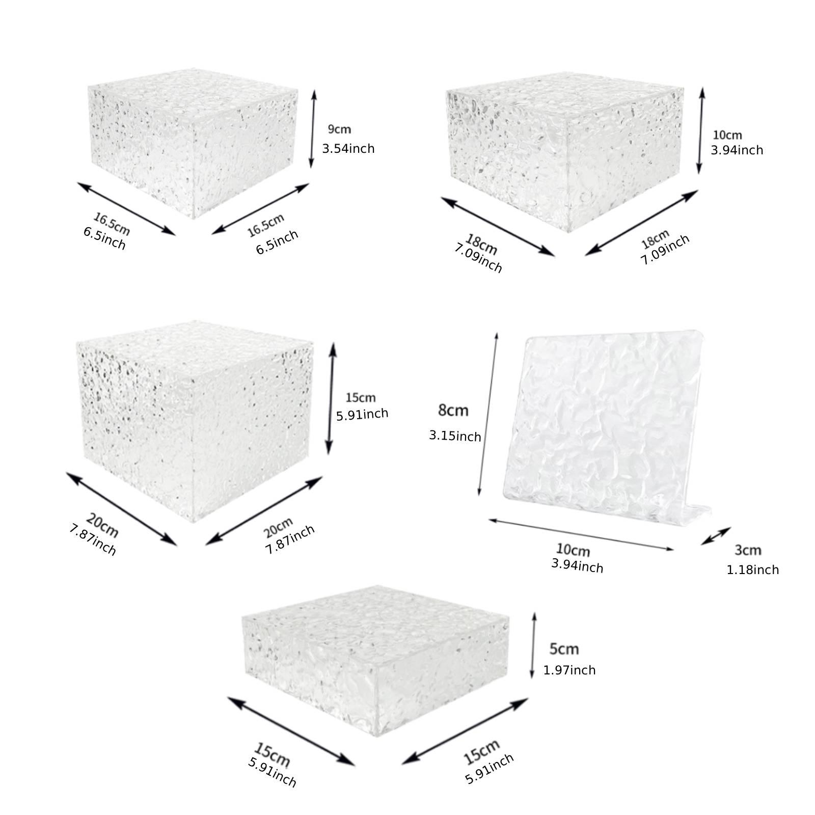 Acrylic Dessert Display Stand  - Display Risers Set ulasan dan harga