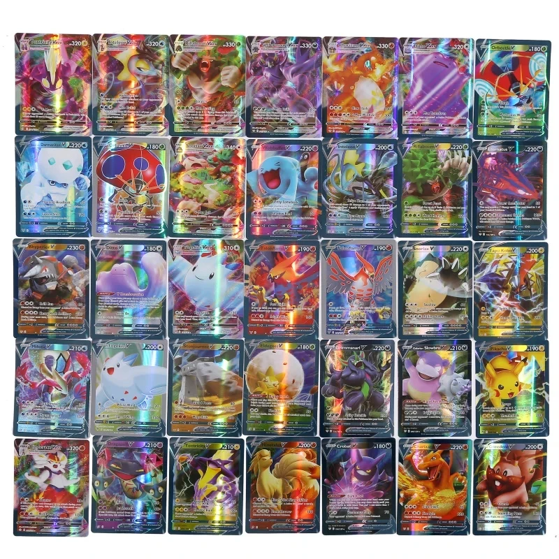 60/100Pcs English Pokemon Card - Pokemon Binder Card ulasan dan harga